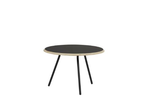 Woud Soround Coffee Table Ø: 60 cm H: 40,5 cm - Sort Laminat