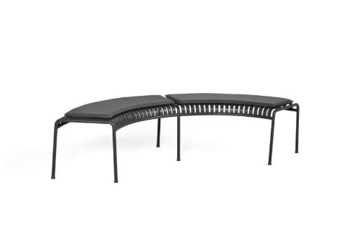 HAY Palissade Park Bankkissen 2er-Set L: 100 cm - Anthrazit