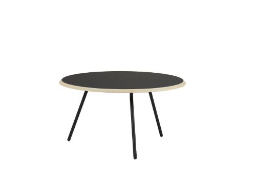 Woud Soround Coffee Table Ø: 75 cm H: 40,5 cm - Sort Laminat