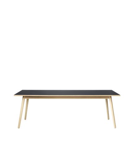 FDB Møbler Spisebord Poul M. Volther C35C 95x220 cm - Eg/Mørkegrå