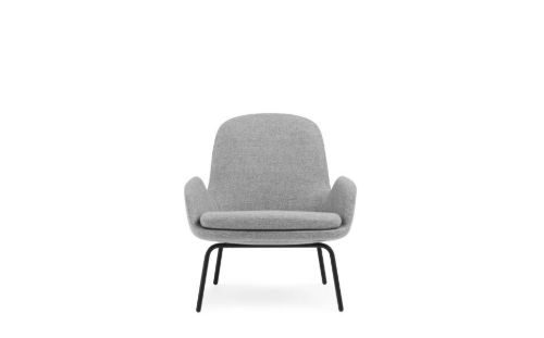 Normann Copenhagen Era Lounge Chair Low Steel SH: 40 cm - Synergy / LDS16 Partner Grey