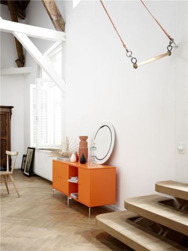 Montana Selection Save Beistelltisch mit Sockel 3 cm 139,2 x 46,8 cm – 36 Kohle