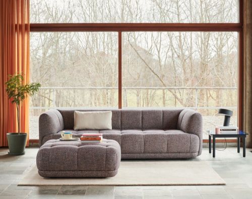 HAY Quilton 3-Sitzer B: 248 cm – Steelcut Trio 153