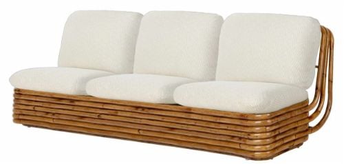 GUBI Bohemian 72 Sofa B: 210 cm - Rattan/Chevron 002