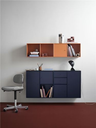 Montana Selection Couple Beistelltisch mit Beinen 139,2 x 69,6 cm – 101 New Weiß / Schwarz