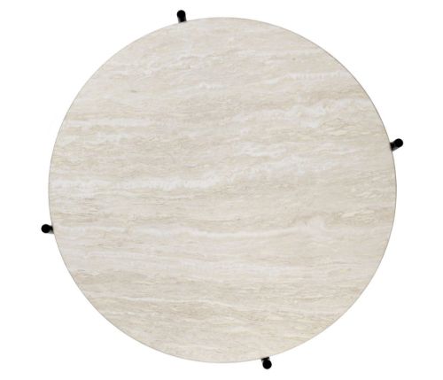 GUBI TS Outdoor-Beistelltisch Ø: 40 cm - Weiß/Stahl