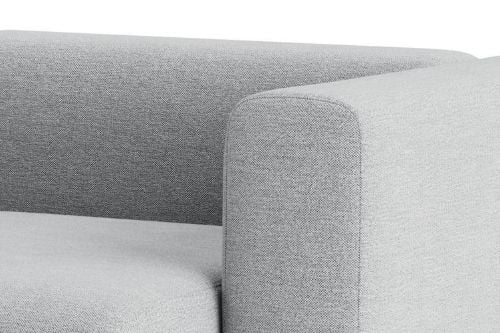 HAY Mags 2,5-Sitzer-Kombination 3 L: 246,5 cm – Rechtes Ende – Modus 002/Schwarz gebeizte Buche