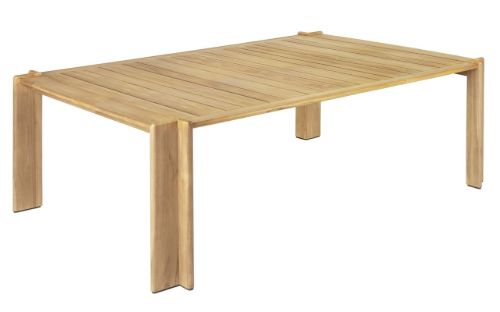 GUBI Outdoor Atmosfera Esstisch 105 x 209 cm – Teak