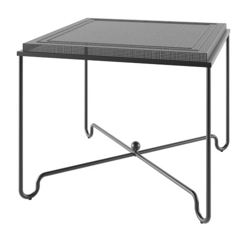 GUBI Tropique Dining Table 90x90 cm - Black Steel