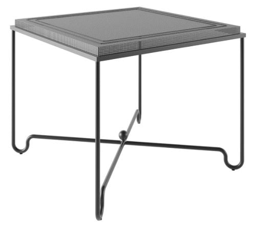 GUBI Tropique Esstisch 90x90 cm - Schwarzer Stahl