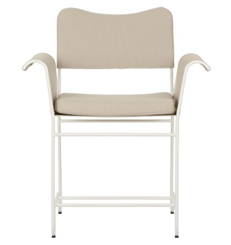 GUBI Tropique Esszimmerstuhl SH: 45 cm - Weiß/Limonta 12