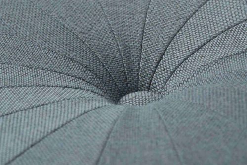 Warmer Nordic Grace Pouf Ø: 77 cm – Hellstahlblau