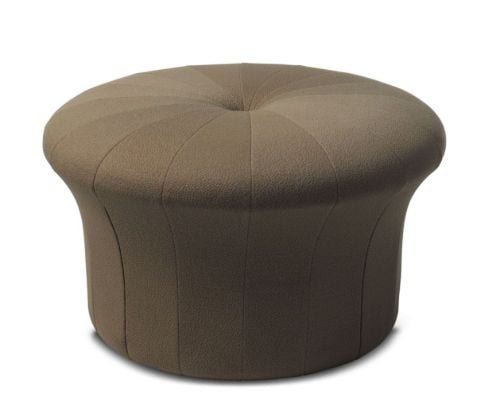 Warm Nordic Grace Pouf Ø: 77 cm - Cappuccino Brown