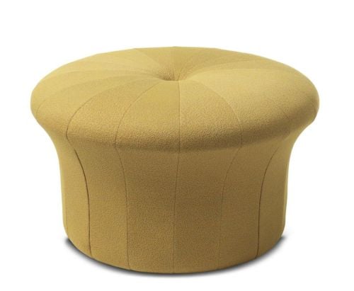 Warm Nordic Grace Pouf Ø: 77 cm - Desert Yellow