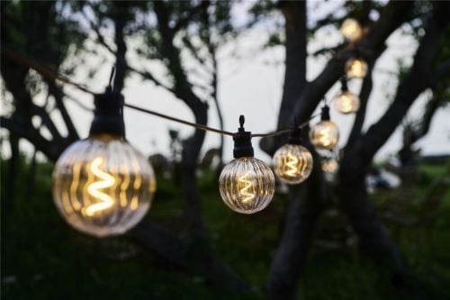 Sirius Luke Supplement Sæt Lyskæde 10 LED Pærer - Klar/Sort