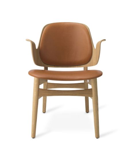 Warm Nordic Gesture Lounge Chair SH: 46 cm - Oak/Camel