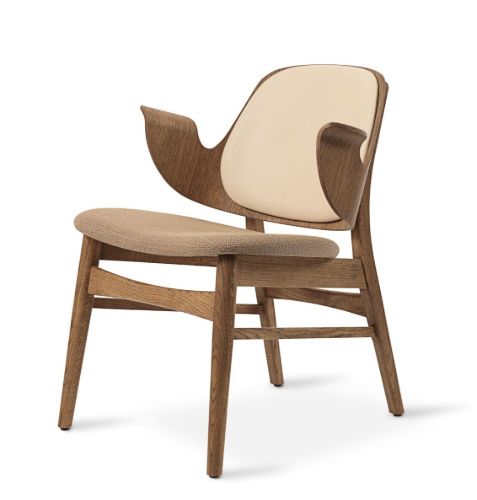 Warm Nordic Gesture Lounge Chair SH: 46 cm – Teak/Natur/Latte