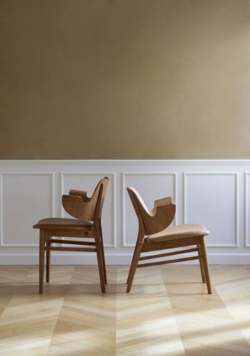 Warm Nordic Gesture Lounge Chair SH: 46 cm – Eiche/Natur/Latte