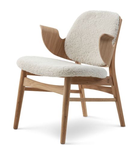 Warm Nordic Gesture Lounge Chair SH: 46 cm – Eiche/Mondlicht