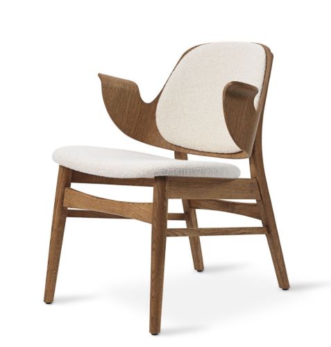 Warm Nordic Gesture Lounge Chair SH: 46 cm – Teak/Creme