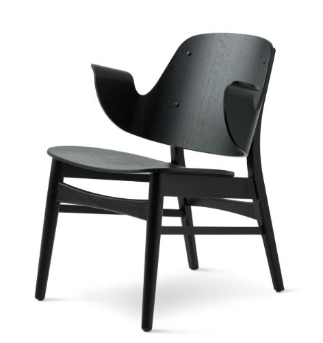 Warm Nordic Gesture Lounge Chair SH: 46 cm - Schwarz