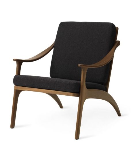 Warm Nordic Lean Back Lounge Chair SH: 41 cm - Teak/Mocca
