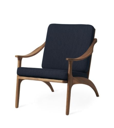 Warm Nordic Lean Back Lounge Chair SH: 41 cm - Teak/Granite Grey