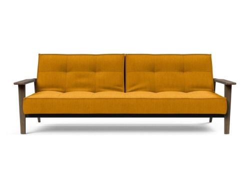 Innovation Living Splitback Frej Sofa Bed B: 232 cm - Smoked Oak/507 Elegance Bruned Curry