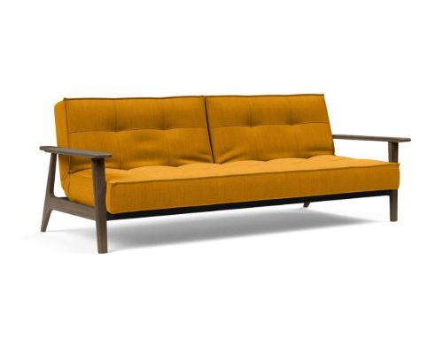 Innovation Living Splitback Frej Schlafsofa, B: 232 cm – Räuchereiche/507 Elegance Bruned Curry