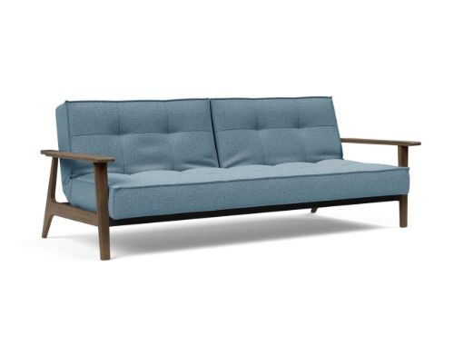 Innovation Living Splitback Frej Schlafsofa B: 232 cm – Räuchereiche/525 Mixed Dance Hellblau