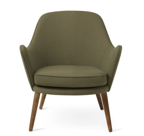 Warm Nordic Dwell Lounge Chair SH: 46 cm - Olive