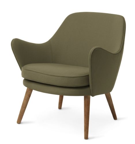 Warm Nordic Dwell Lounge Chair SH: 46 cm – Olive