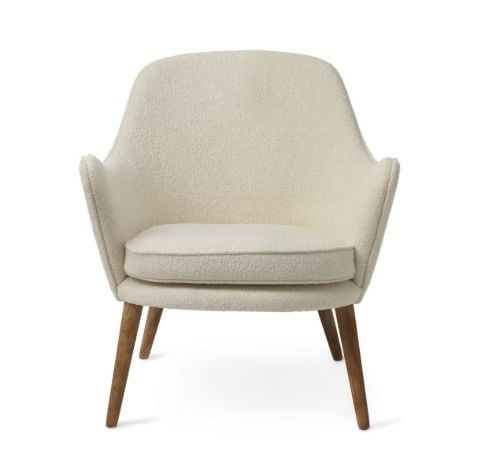 Warm Nordic Dwell Lounge Chair SH: 46 cm - Cream