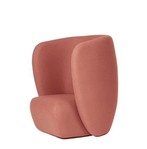 Warm Nordic Haven Lounge Chair SH: 40 cm – Koralle