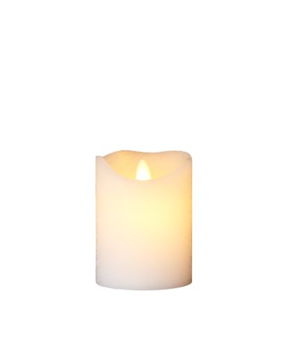 Sirius Sara Genopladeligt Stearinlys H: 10 cm - Hvid