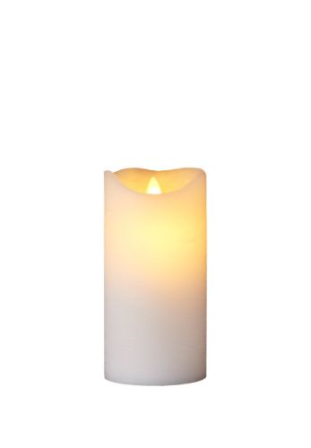 Sirius Sara Genopladeligt Stearinlys H: 15 cm - Hvid