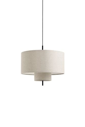 New Works Margin Pendelleuchte Ø: 70 cm - Beige/Schwarz