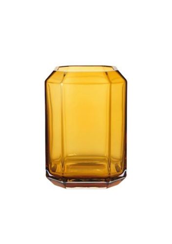 Louise Roe Jewel Vase Glass H: 20 cm - Amber