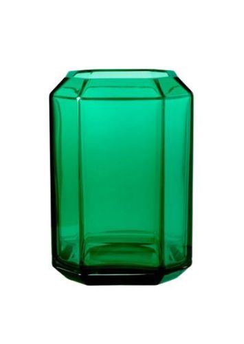 Louise Roe Jewel Vase Glass H: 26 cm - Green