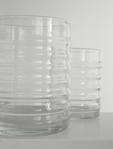Louise Roe Wilma Glasvase Ø: 15 cm - Klar