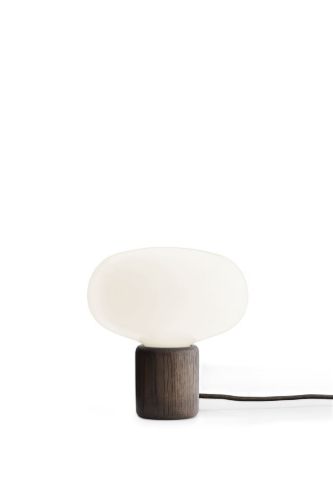 New Works Karl-Johan Table Lamp - Smoked Oak/White Opal