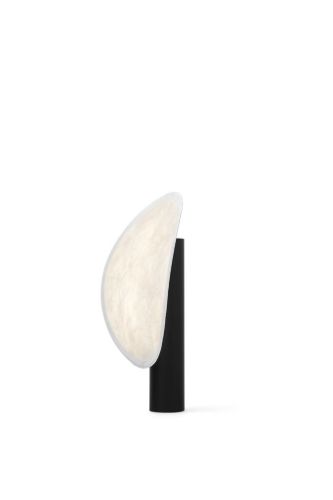 New Works Tense tragbare Tischlampe – Schwarz/Weißes Tyvek