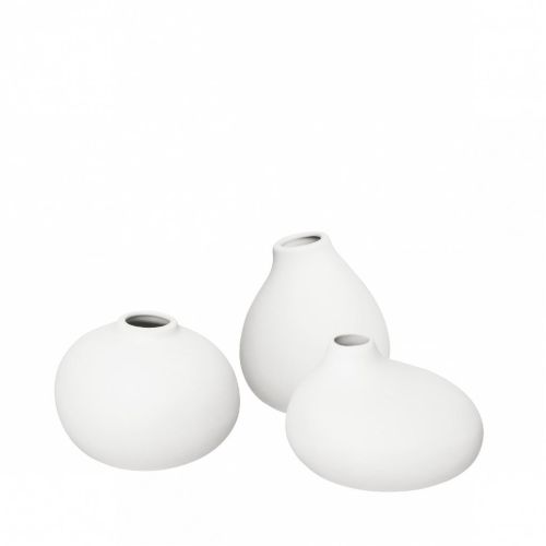 Blomus Nona Vases Set of 3 - White