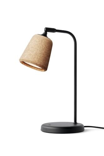 New Works Material Table Lamp H: 45 cm - Cork/Black base