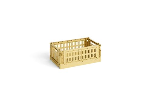HAY Colour Crate Recycled S 10,5x17x26,5 cm - Golden Yellow