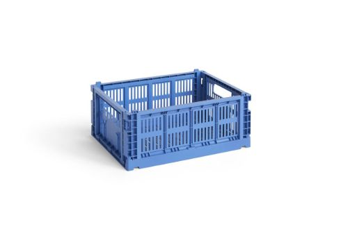 HAY Colour Crate Recycled M 14x26,5x34,5 cm - Electric Blue