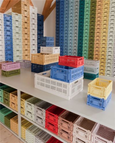 HAY Colour Crate Recycelt L 18,5x34,5x53 cm - Off White