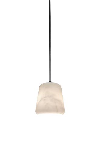 New Works Material Pendant Ø: 13 cm - White Marble/Black