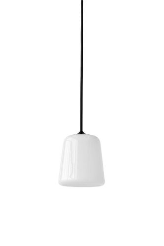 New Works Material Anhänger Ø: 13 cm – Weißer Opal/Schwarz