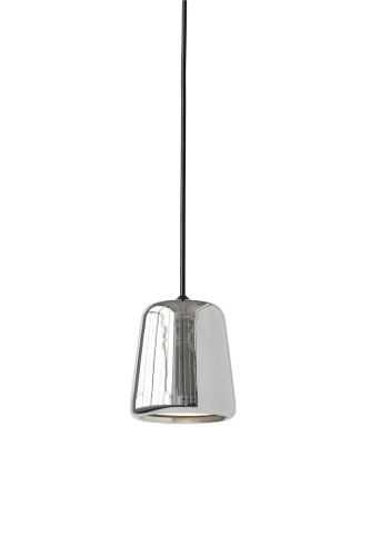 New Works Material Pendant Ø: 13 cm - Stainless Steel/Black